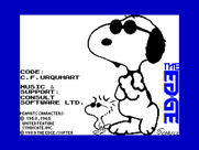 Snoopy: The Cool Computer Game for ZX Spectrum - Loading screen.