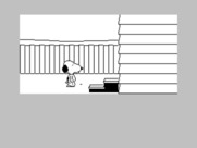 Snoopy: The Cool Computer Game for ZX Spectrum - Outside the house.