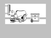 Snoopy: The Cool Computer Game for ZX Spectrum - Snoopy would like some food...