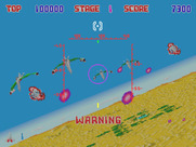 Lock-On for Arcade - Firing at opponents...