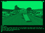 Jinxter for Amstrad PCW - Exploring the front garden...