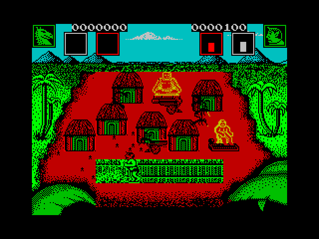 AAARGH! ZX Spectrum Screenshot: Game start.