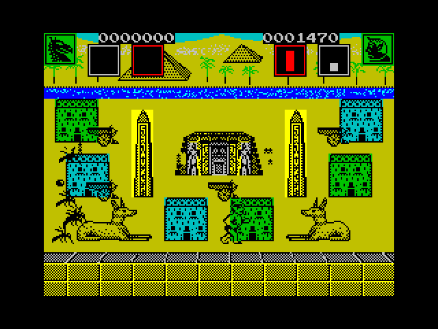AAARGH! ZX Spectrum Screenshot: Second level start.