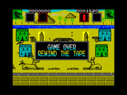 AAARGH! for ZX Spectrum - Game over.