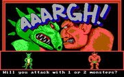 AAARGH! for IBM PC/Compatibles - Which monsters will you attack with?