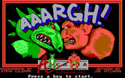 AAARGH! for IBM PC/Compatibles - Title screen.