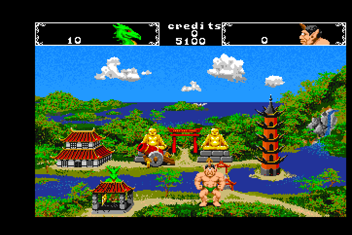 AAARGH! Arcade Screenshot: Two-player game...