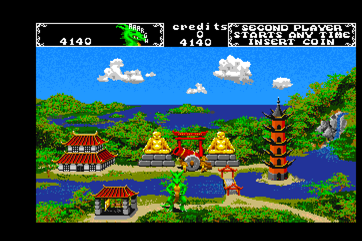 AAARGH! Arcade Screenshot: Level two start.