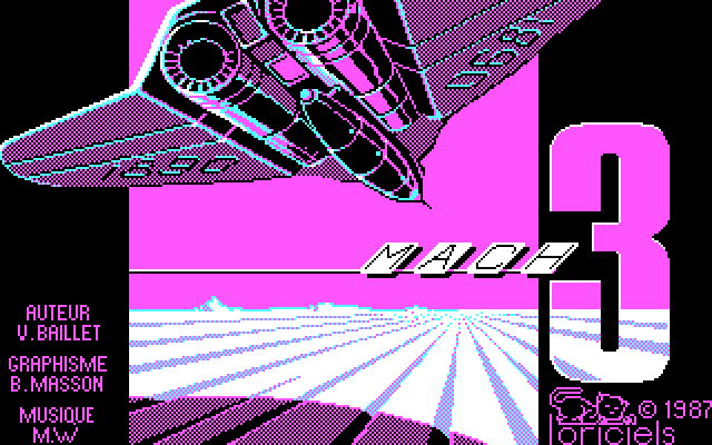 Mach 3 IBM PC/Compatibles Screenshot: Title screen 1.