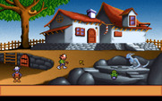 Gobliins 2: The Prince Buffoon for IBM PC/Compatibles - Outside a wizard's house.
