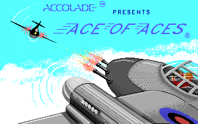 Ace of Aces IBM PC/Compatibles Screenshot: Title screen 1.