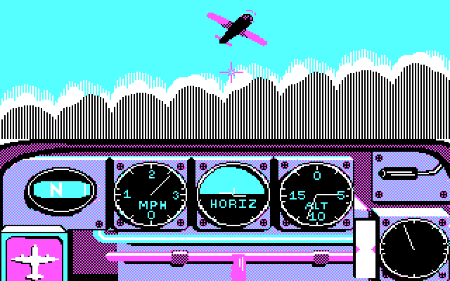 Ace of Aces IBM PC/Compatibles Screenshot: Hurry, he's getting away!