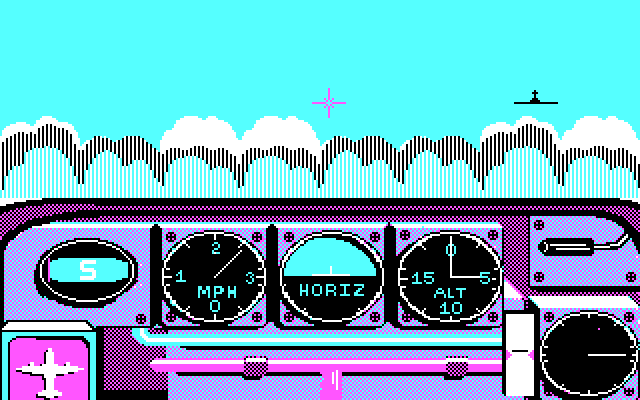 Ace of Aces IBM PC/Compatibles Screenshot: The game begins.
