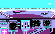 Ace of Aces for IBM PC/Compatibles - Looking out the side of the plane.