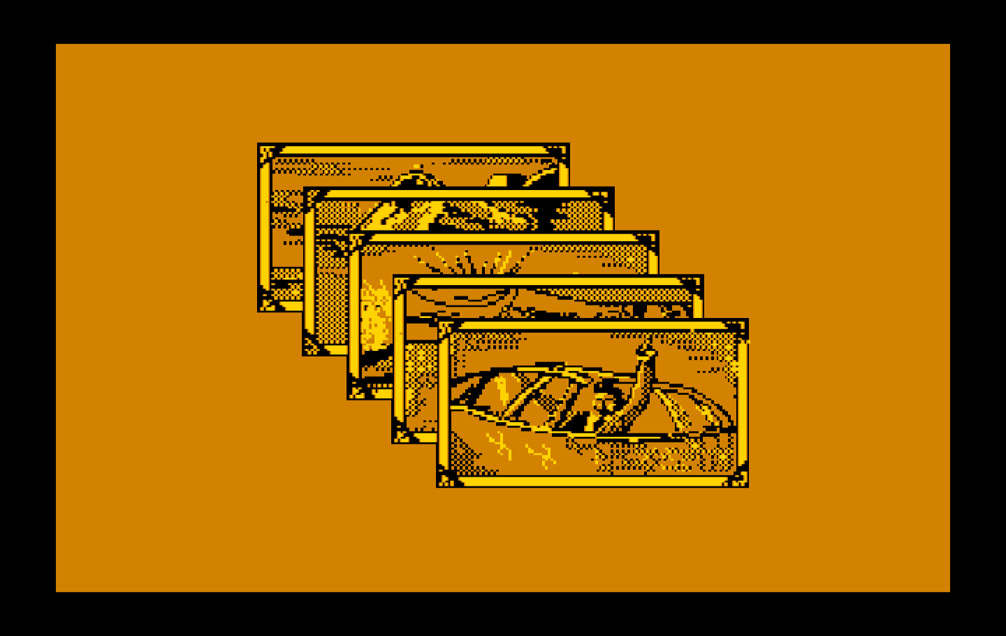 Ace of Aces IBM PC/Compatibles Screenshot: We're ready for takeoff!