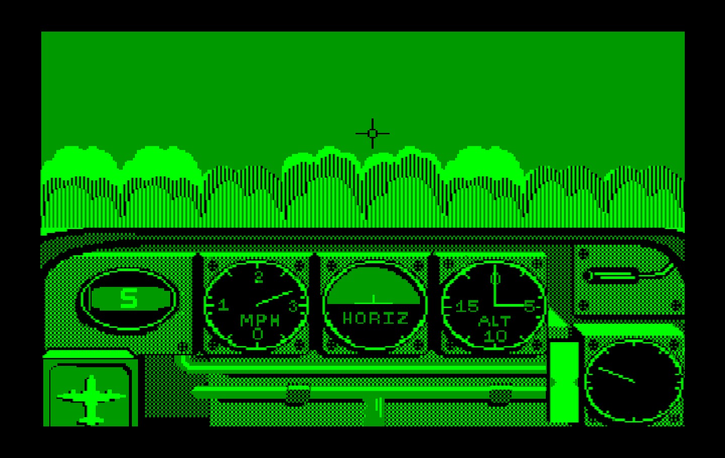 Ace of Aces IBM PC/Compatibles Screenshot: Game start.