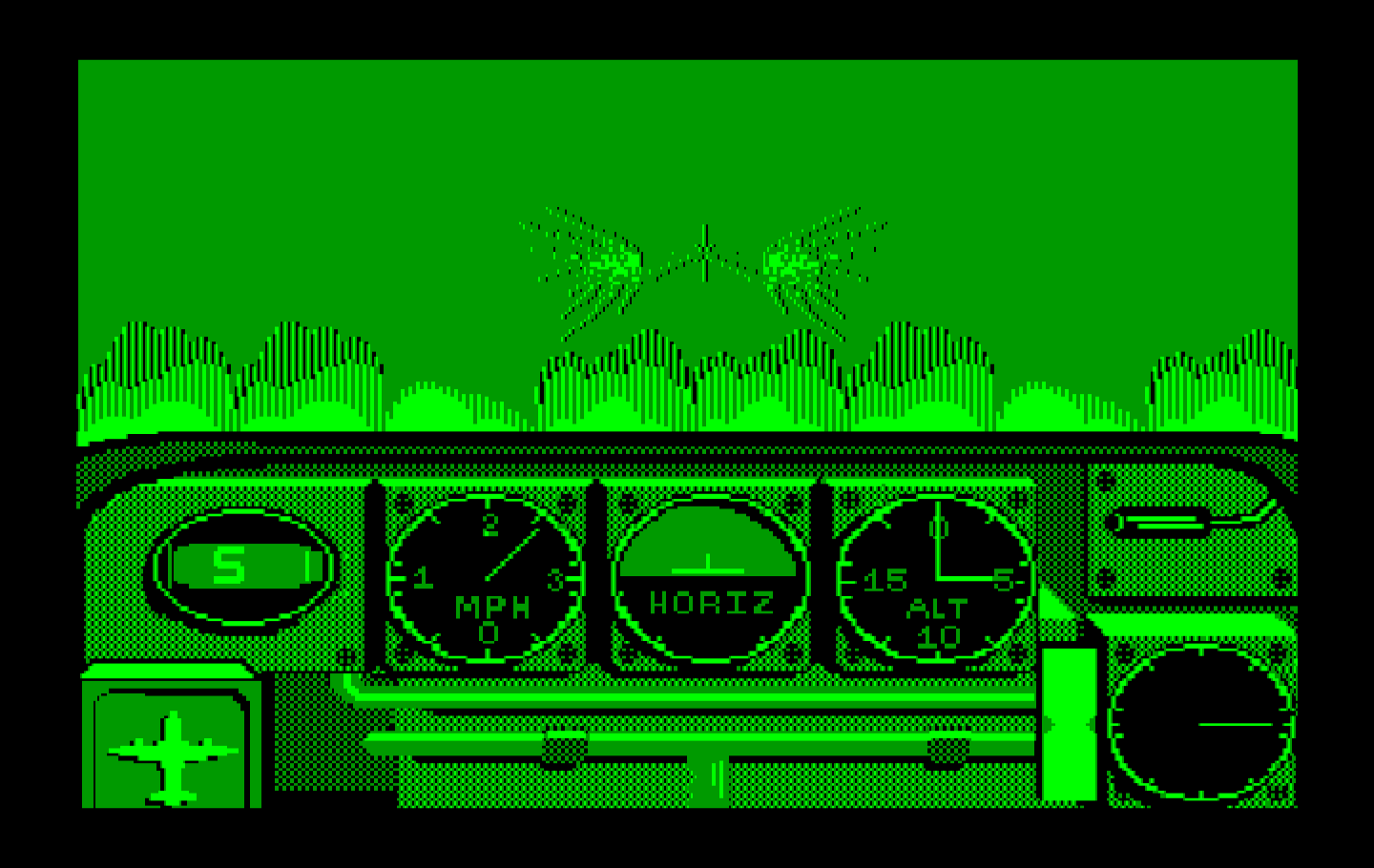 Ace of Aces IBM PC/Compatibles Screenshot: Enemy destroyed!