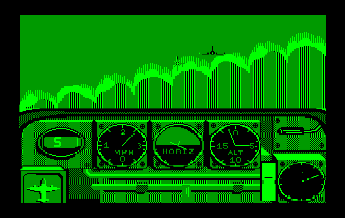 Ace of Aces IBM PC/Compatibles Screenshot: Enemy sighted!