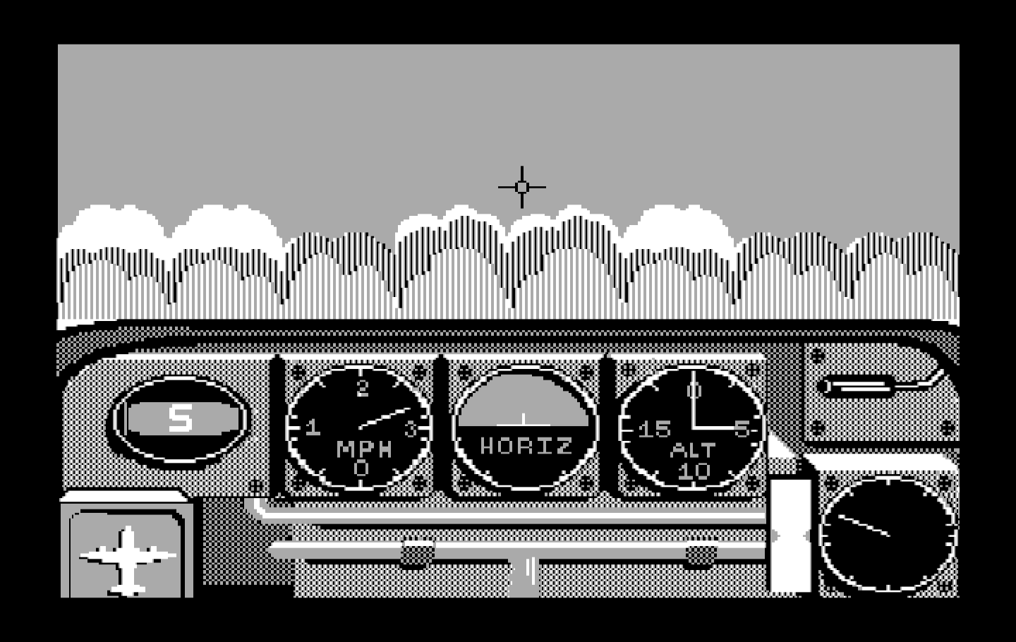Ace of Aces IBM PC/Compatibles Screenshot: Game start.