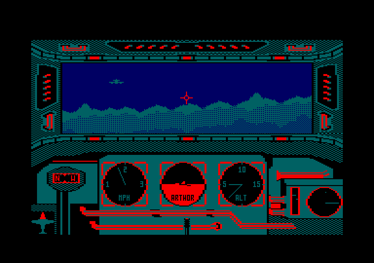 Ace of Aces Amstrad CPC Screenshot: Opponent spotted!