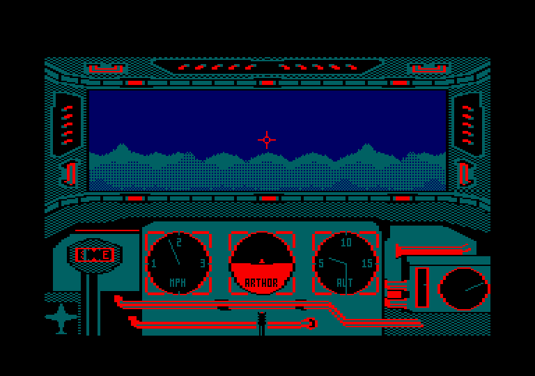 Ace of Aces Amstrad CPC Screenshot: Mission start.