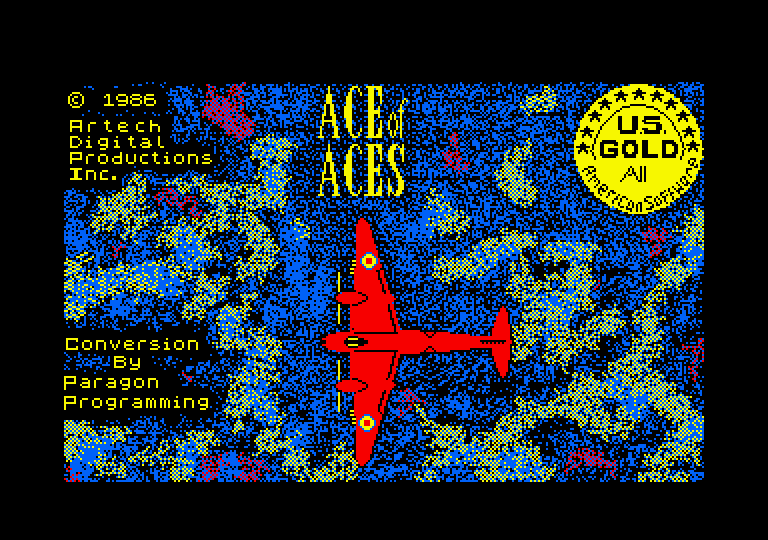 Ace of Aces Amstrad CPC Screenshot: Loading screen.
