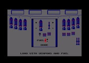Ace of Aces for Amstrad CPC - Stock up on some weapons and fuel.