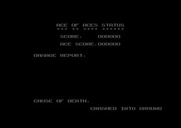 Ace of Aces for Amstrad CPC - Oops, I crashed into the ground...