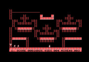Lode Runner for Amstrad CPC - The ladder to the next level appears in the upper left...