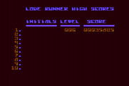 Lode Runner for Atari 8-bit - Game over; but I got a new high score!