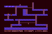 Lode Runner for Atari 8-bit - There's the ladder to the next level!