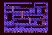 Lode Runner for Atari 8-bit - Level 6 start.