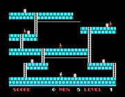 Lode Runner for Sega SG-1000 - Game start.