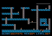 Lode Runner for Apple II - A few of the bad guys are trapped, but that won't last long...I better hurry!