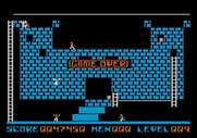 Lode Runner for Apple II - Game over.