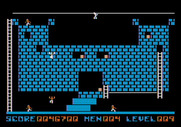 Lode Runner for Apple II - Some blocks on this round look normal, but you can fall through them!