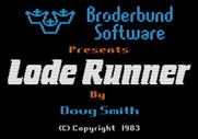 Lode Runner for Apple II - Title screen.