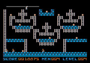 Lode Runner for Apple II - There's a lot of ladders to deal with on this level!
