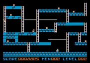 Lode Runner for Apple II - Starting the second level.