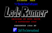 Lode Runner for Sharp X1 - Title screen.