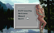 15 Move Hole Puzzle for IBM PC/Compatibles - The main menu.