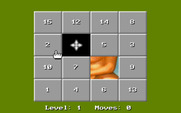 15 Move Hole Puzzle for IBM PC/Compatibles - Game start.