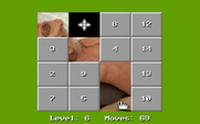 15 Move Hole Puzzle for IBM PC/Compatibles - Select the next piece to move.