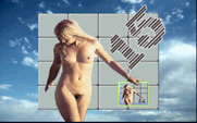 15 Move Hole Puzzle for IBM PC/Compatibles - Title screen.