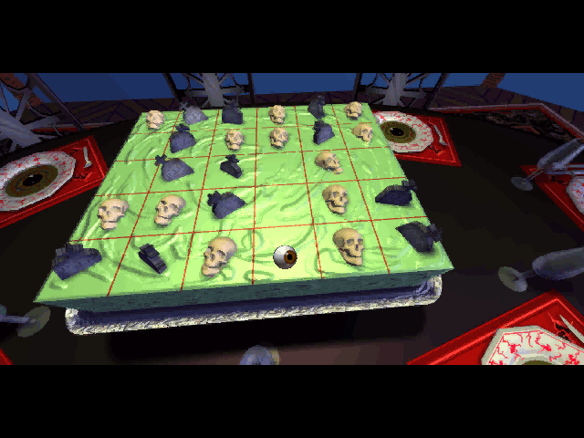 7th Guest, The IBM PC/Compatibles Screenshot: Starting the cake puzzle...