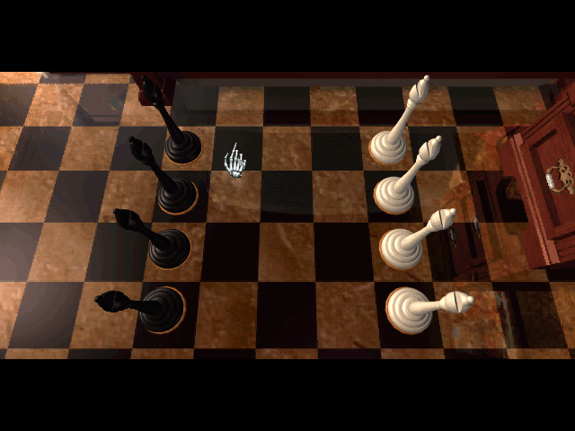 7th Guest, The IBM PC/Compatibles Screenshot: Start of the bishops puzzle...