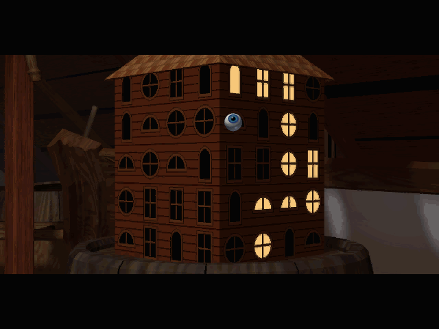 7th Guest, The IBM PC/Compatibles Screenshot: You need to light a path to the top of the house...