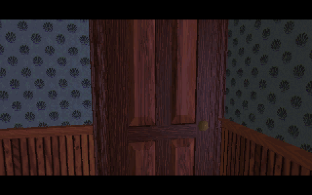 7th Guest, The IBM PC/Compatibles Screenshot: The bathroom door...