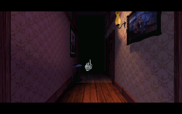 7th Guest, The IBM PC/Compatibles Screenshot: The hallway on the second floor...