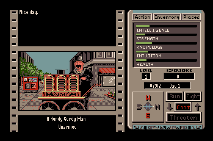 Third Courier, The Apple IIgs Screenshot: Nice day!